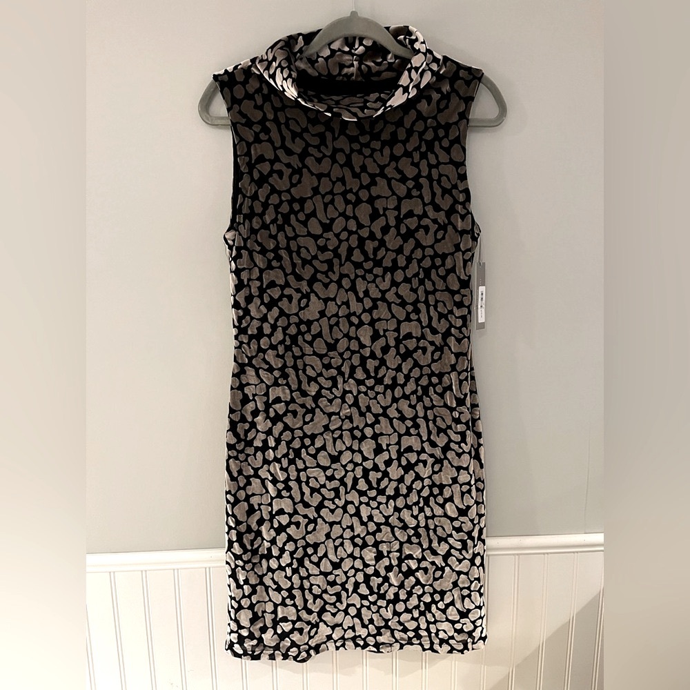 Last Tango Sleeveless Velvet Ombré Midi Dress Womens Size Medium NWT